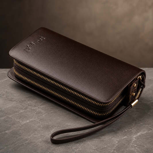 Genuine Leather Men's Clutch Bag