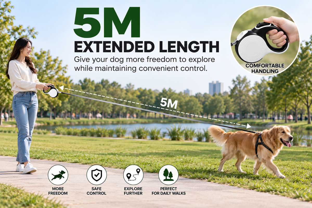 5M Retractable Dog Leash