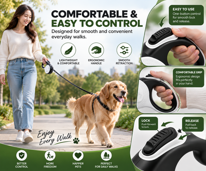 5M Retractable Dog Leash