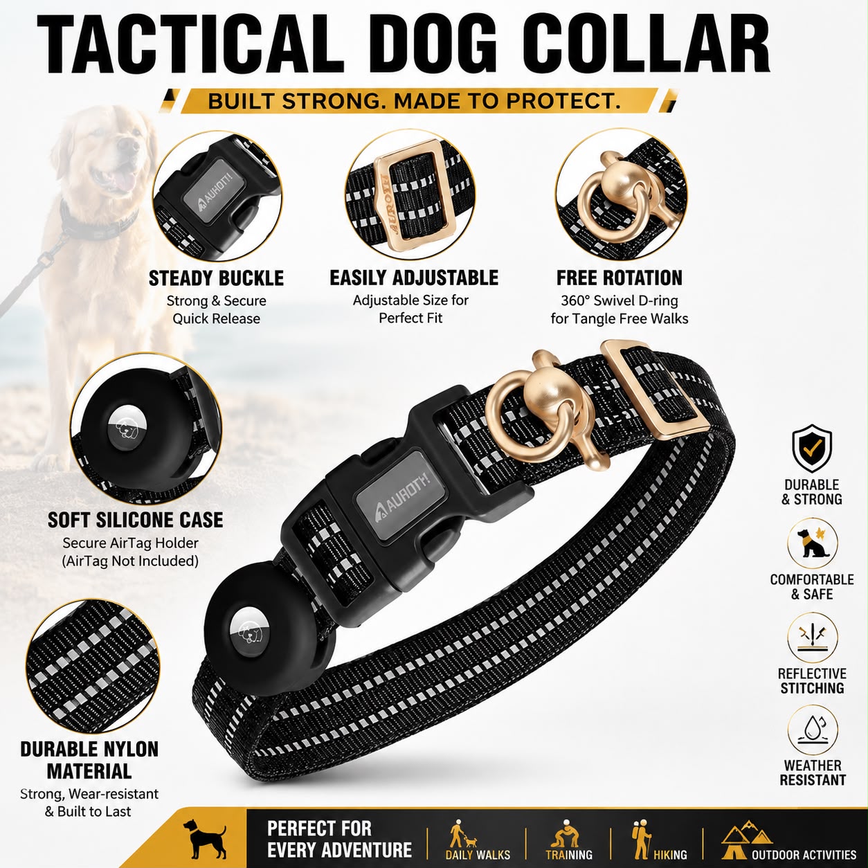 Heavy Duty Dog Training Collar