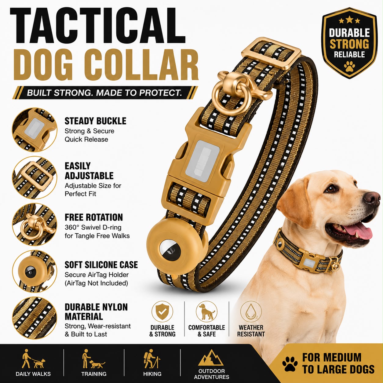 Heavy Duty Dog Training Collar