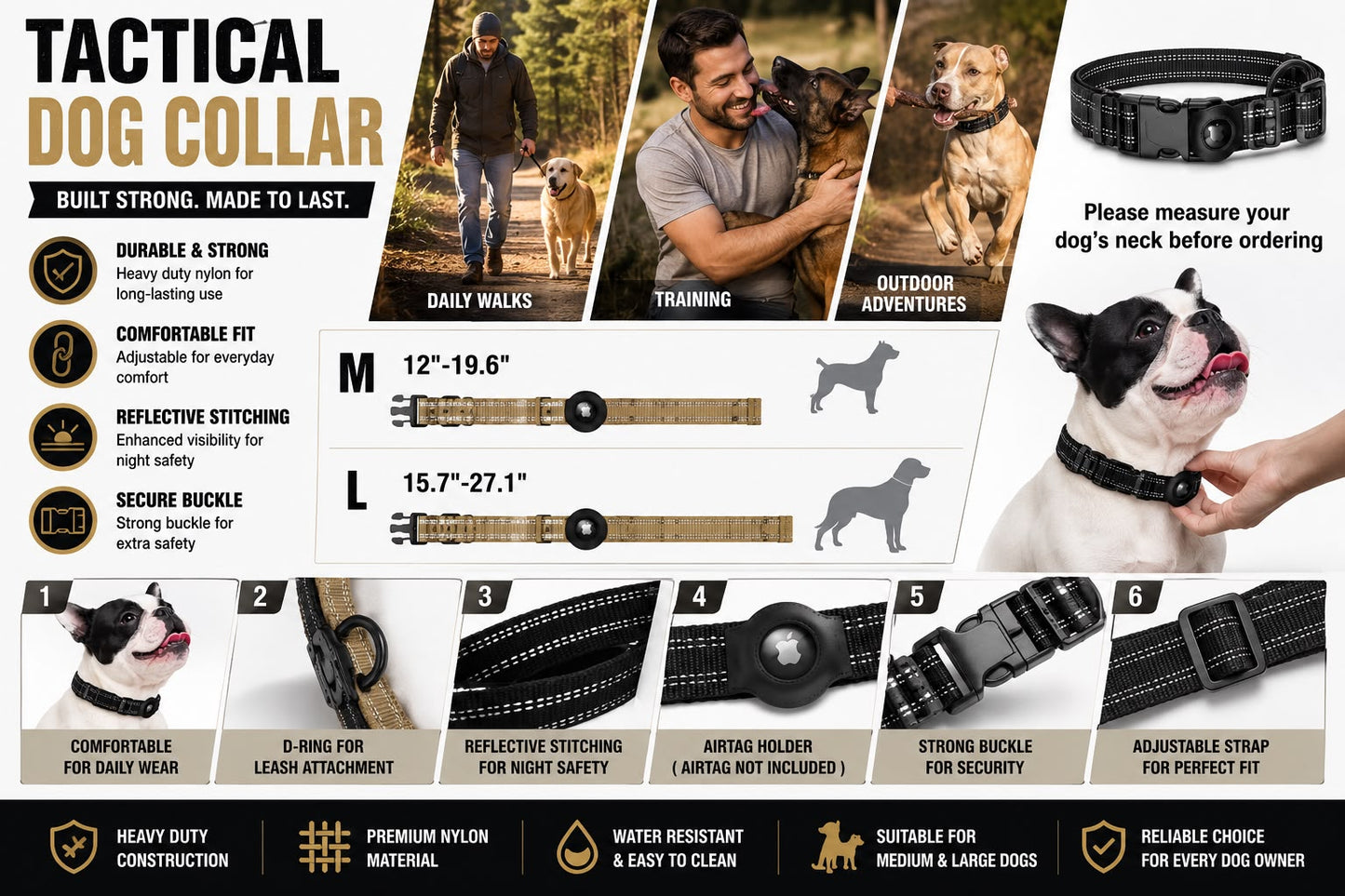 Heavy Duty Dog Training Collar