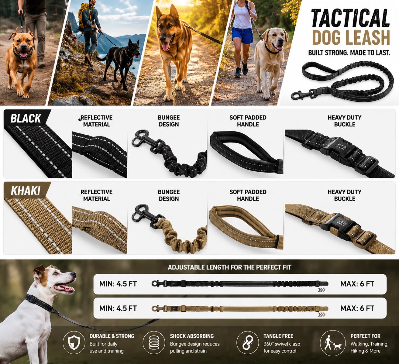 Heavy Duty Dog Training Leash