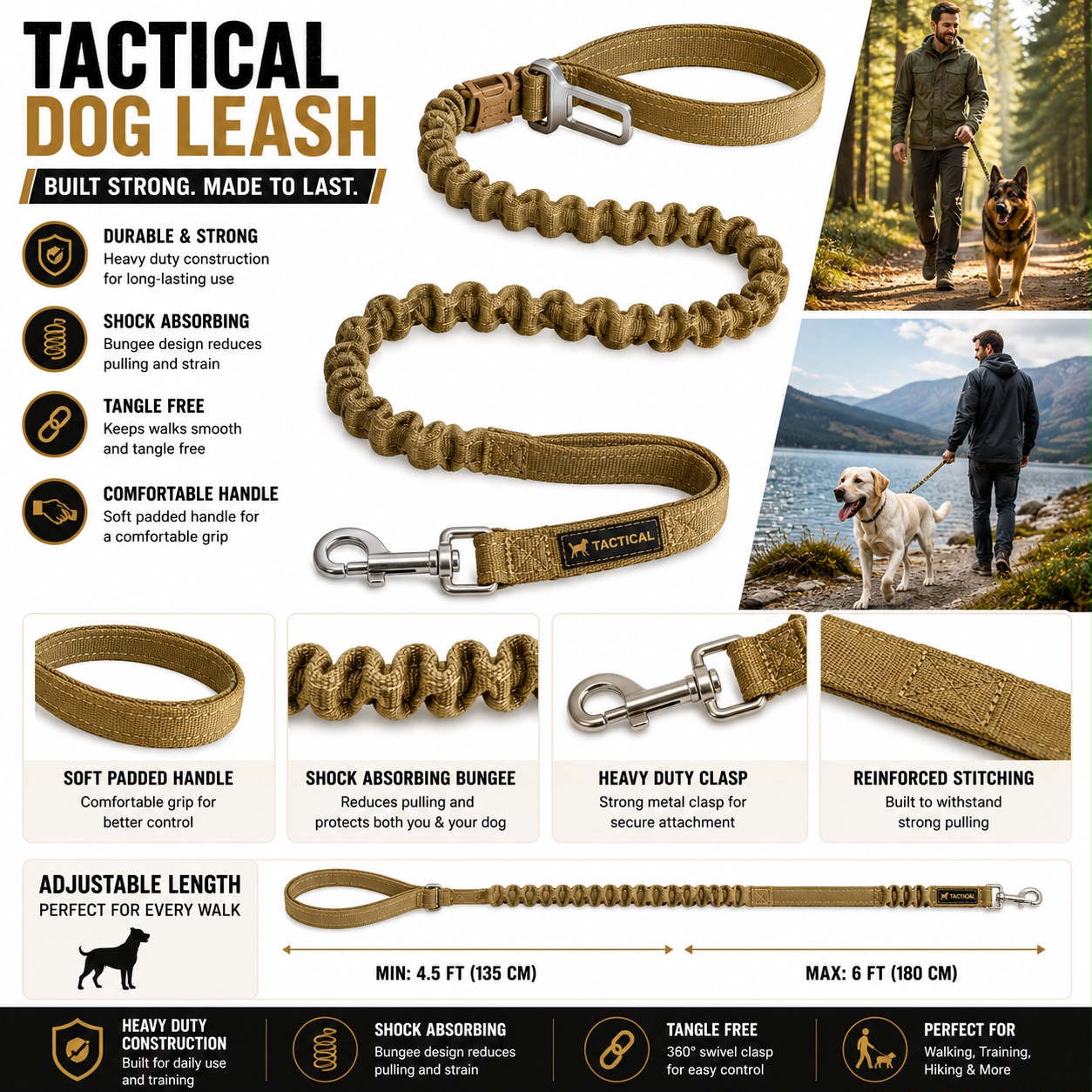 Heavy Duty Dog Training Leash