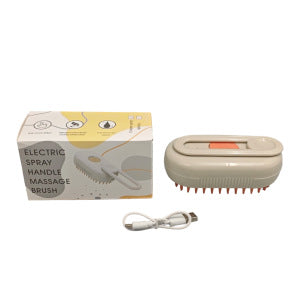 Pet Steam Grooming Brush with Massage Comb