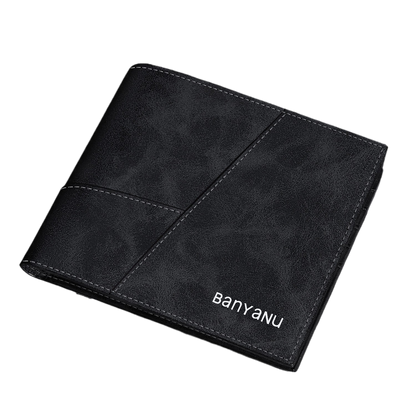 Retro Frosted Cowhide Men's Wallet