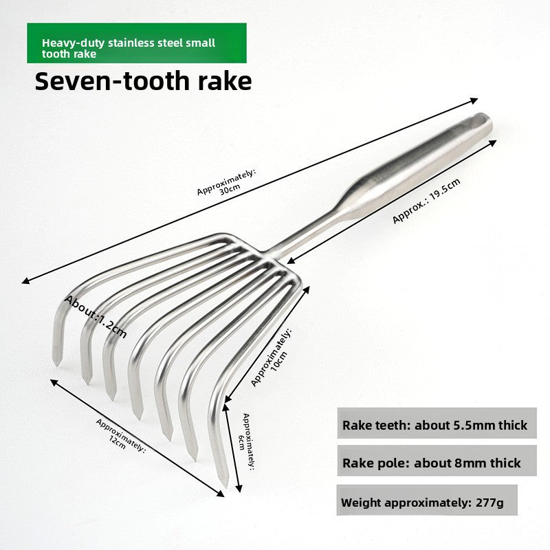 Stainless Steel Digging Rake for Beach and Garden