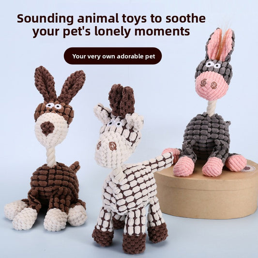 Squeaky Plush Dog Toy