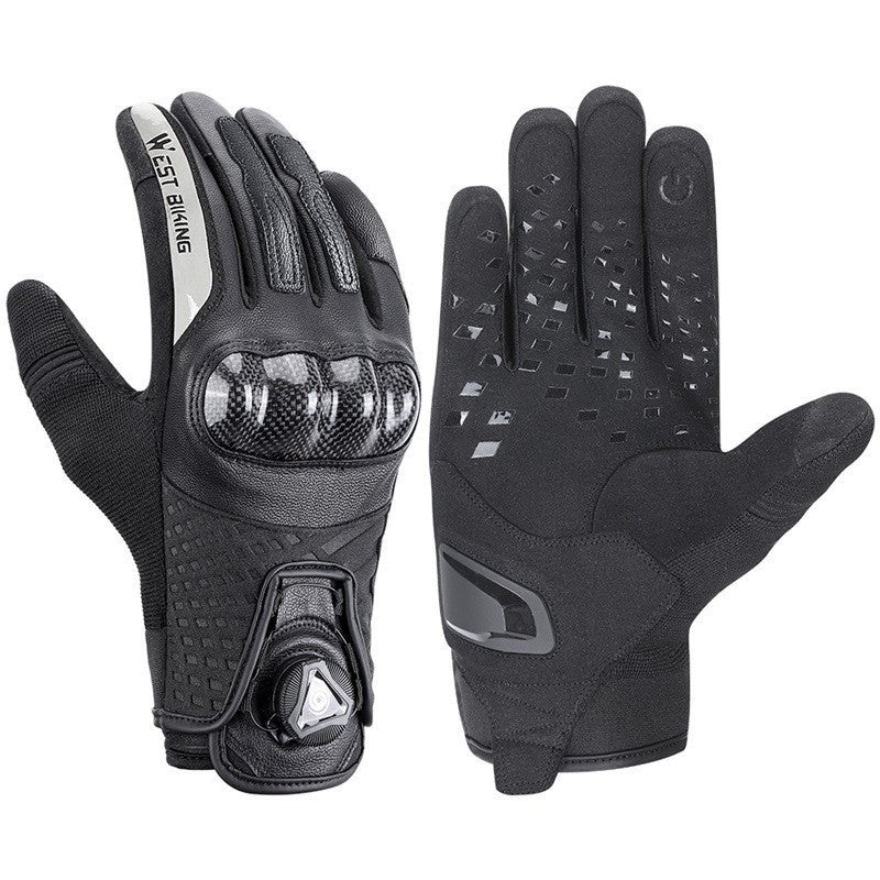 Genuine Sheepskin Motorcycle Riding Gloves