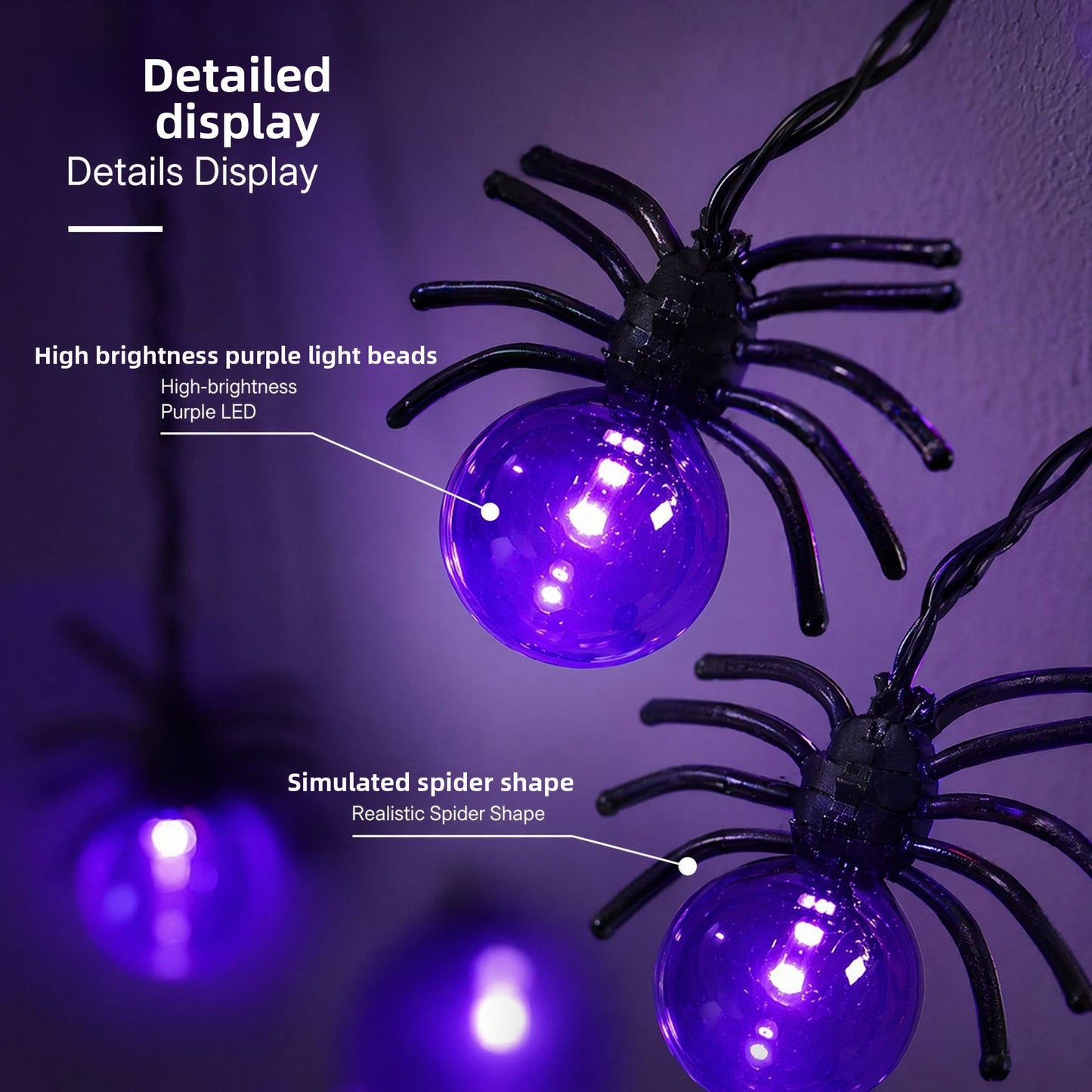 LED Spider Halloween Light