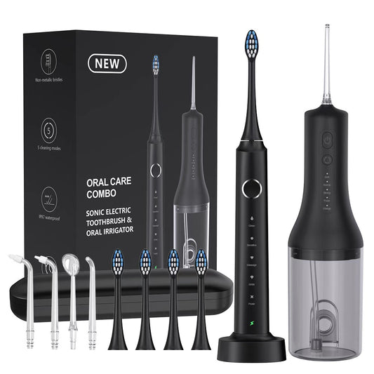 Sonic Toothbrush and Water Flosser Set