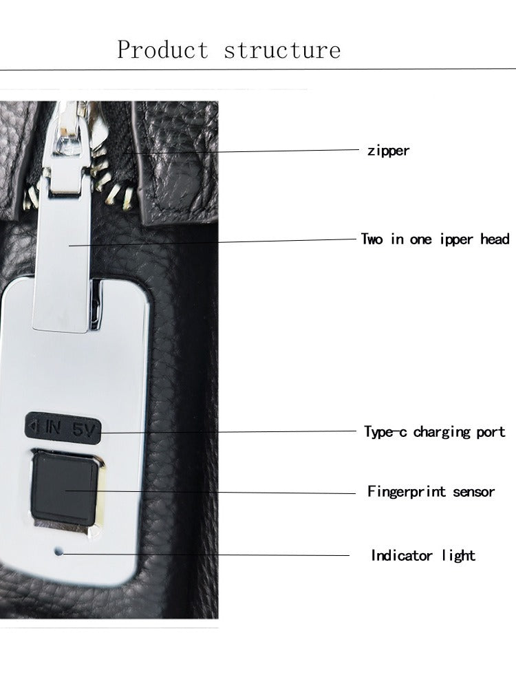 Leather Anti Theft Bag