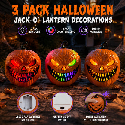 Sound Activated Pumpkin Lantern