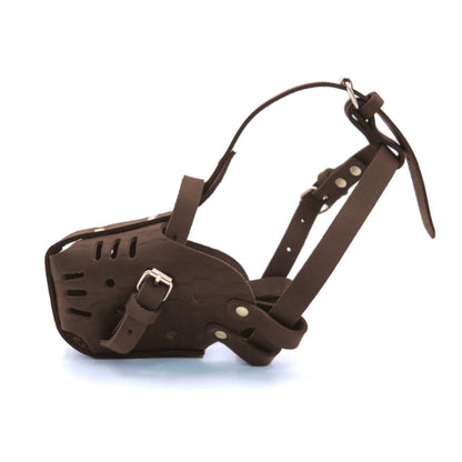 Cowhide Dog Training Muzzle