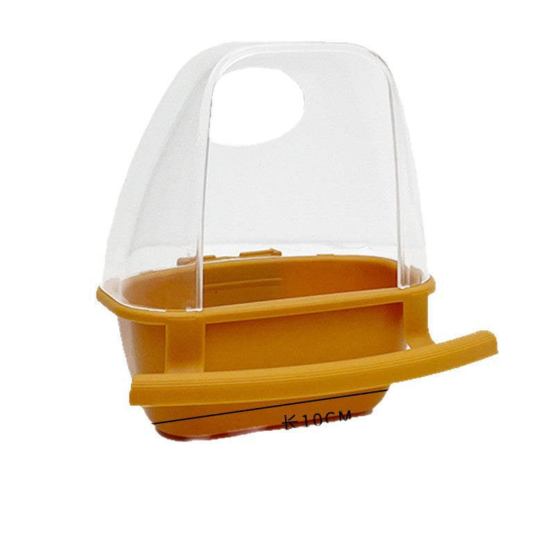 Hangable Splash-Proof Bird Feeder for Budgies & Cockatiels