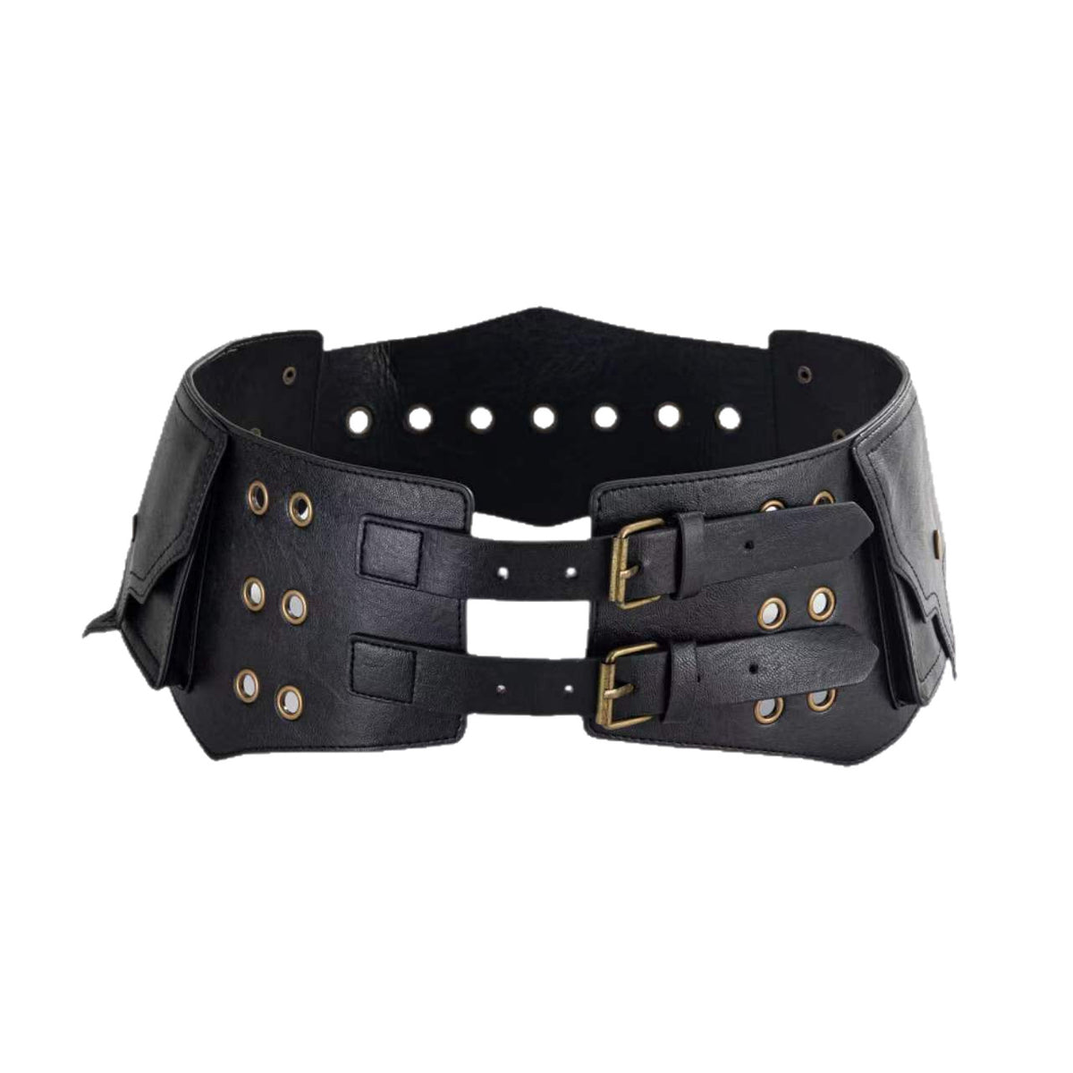 Women's Wide PU Leather Belt