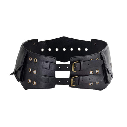Women's Wide PU Leather Belt