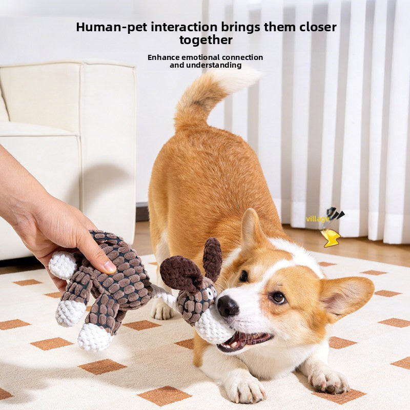 Squeaky Plush Dog Toy