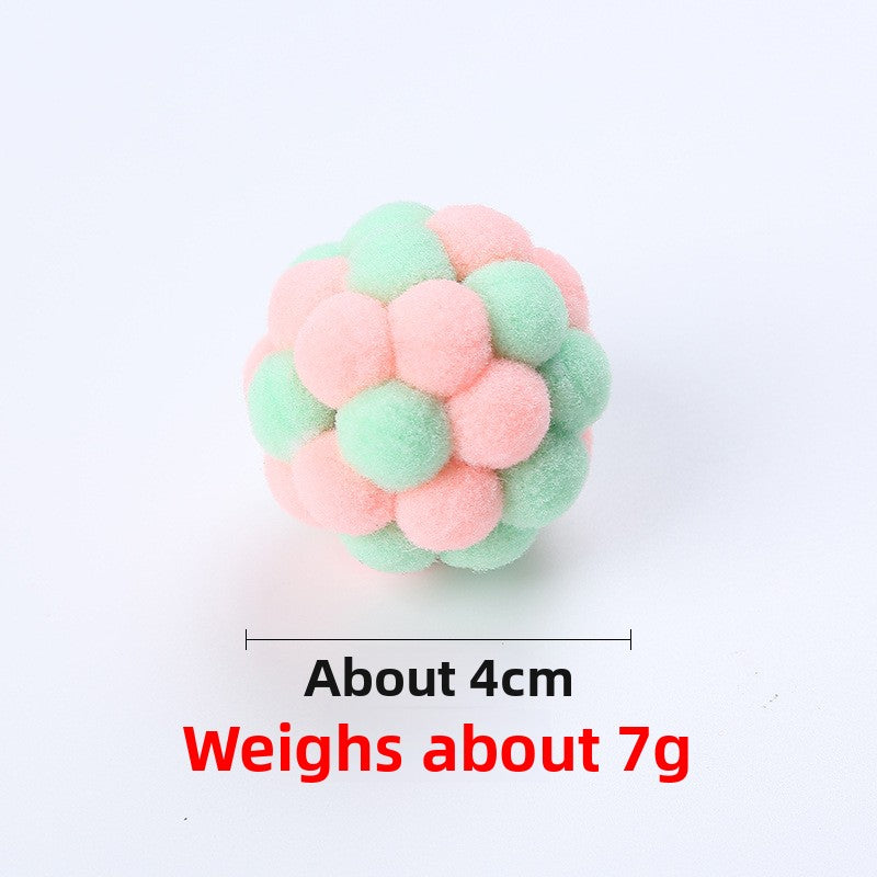Colorful Plush Cat Balls