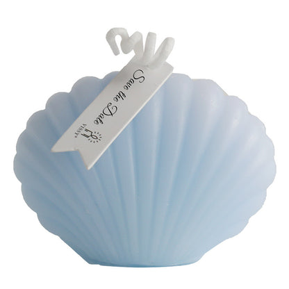 Shell Scented Candle Decor