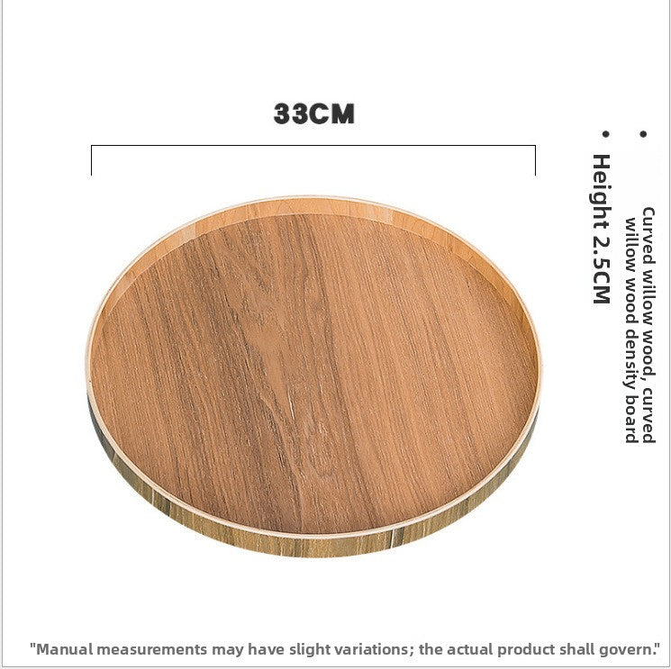 Wooden Multi-Purpose Serving Tray  Round Oval and Semicircle