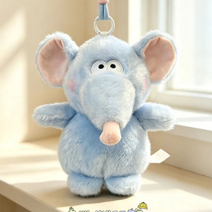 Cute Animal Plush Keychain Charm