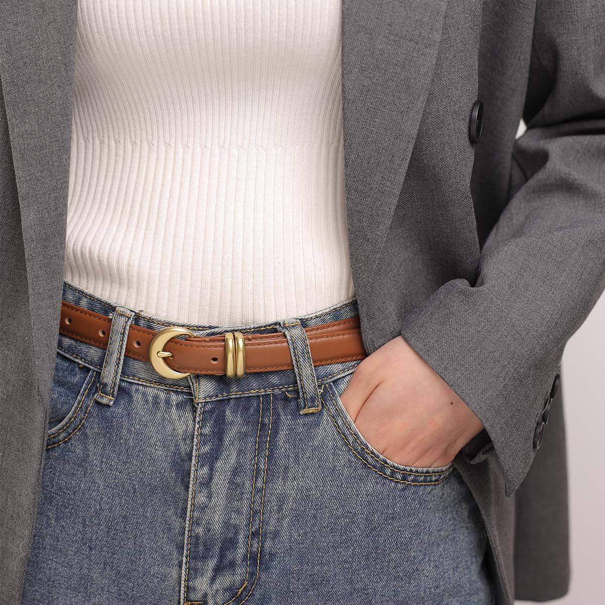 Women's Thin Leather Belt