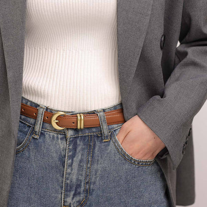 Women's Thin Leather Belt