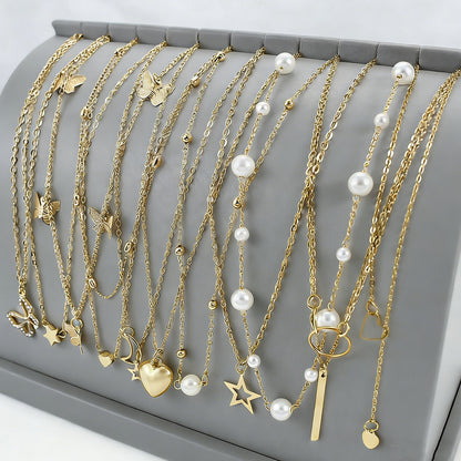 Golden Women Necklace Set