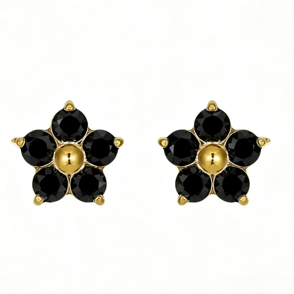 18K Gold Stud Earrings