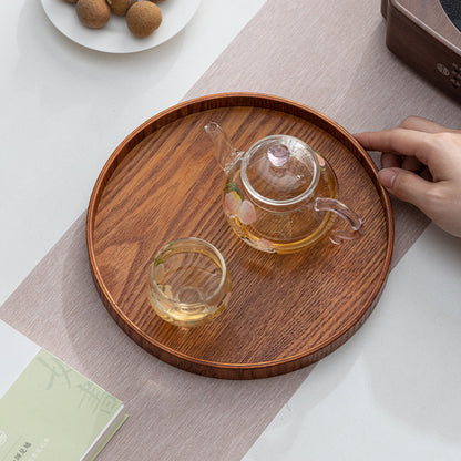 Wooden Multi-Purpose Serving Tray  Round Oval and Semicircle
