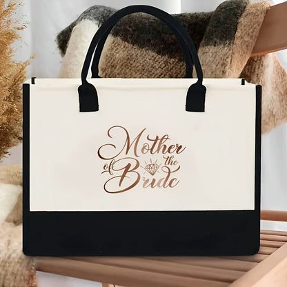 Initial Flower Tote Bag