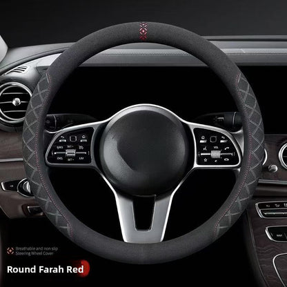 Premium Suede Steering Wheel Cover