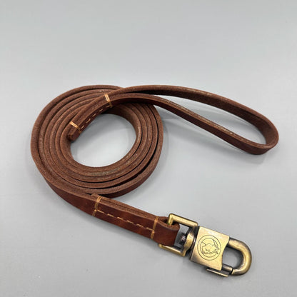 Leather Dog Leash 1.8cm Wide