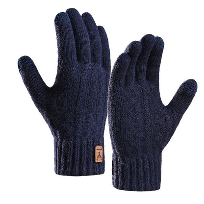 Unisex Knitted Winter Touchscreen Gloves Fleece Lined