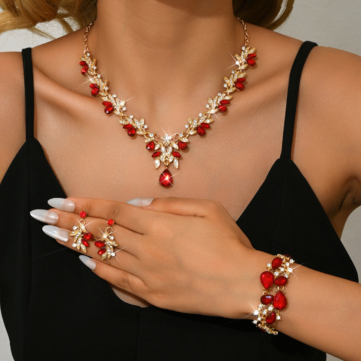 Luxury Blue Jewelry Set