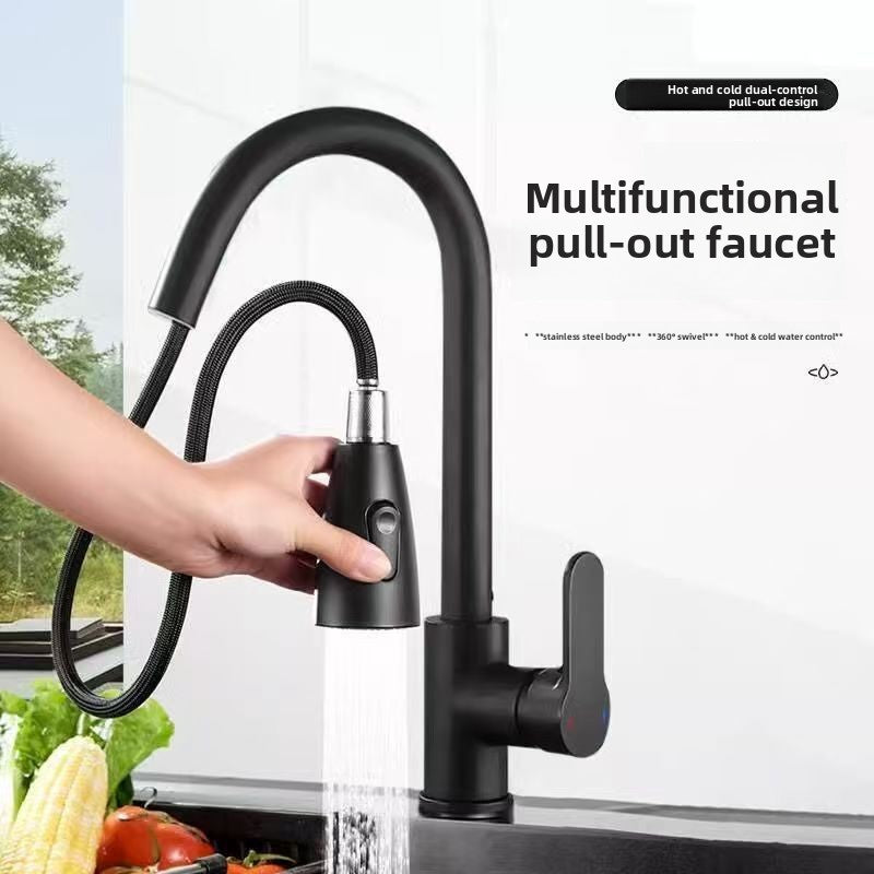 Stainless Steel Pull-Out Faucet