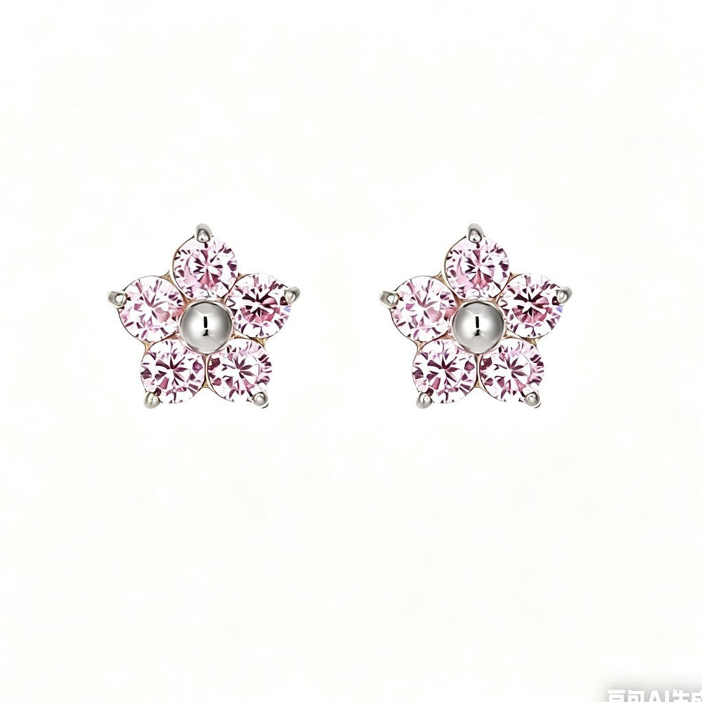 18K Gold Stud Earrings