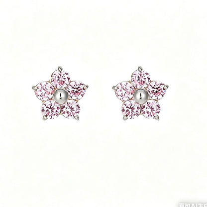 18K Gold Stud Earrings