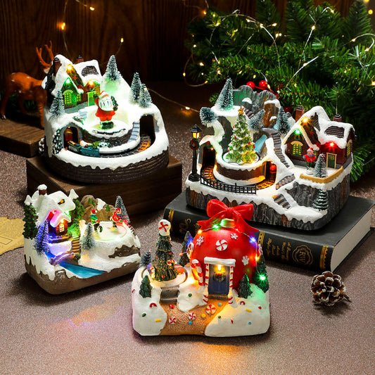 Light Up Christmas Music Box