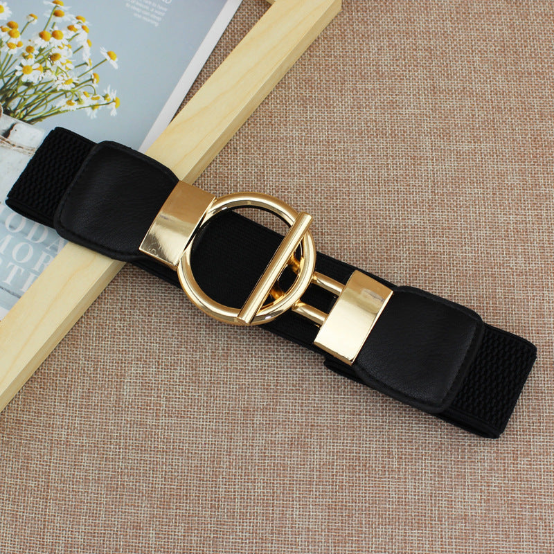 Women's Wide Elastic Waist Belt