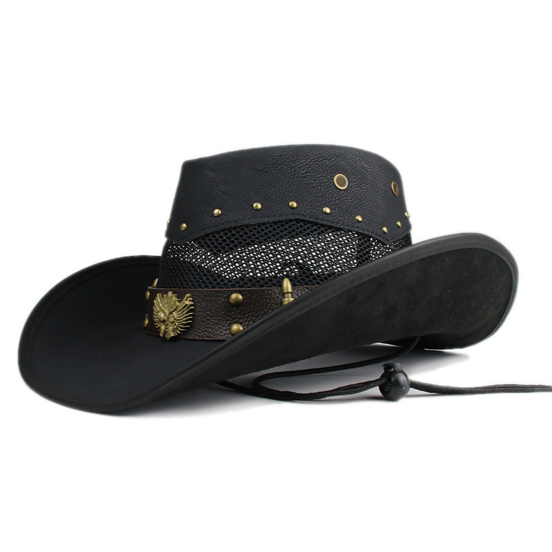 Leather Western Cowboy Hat