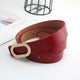 Unisex Leather Snap Belt