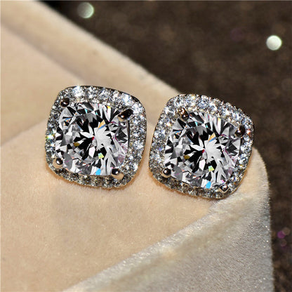 Luxury Zircon Stud Earrings