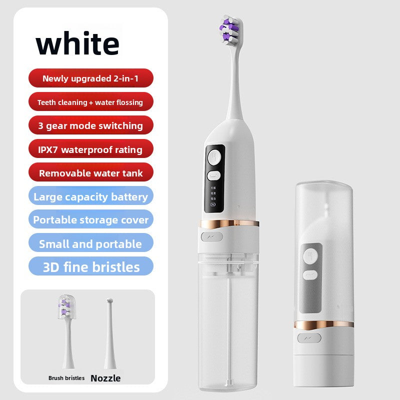 2-in-1 Ultrasonic Toothbrush Irrigator