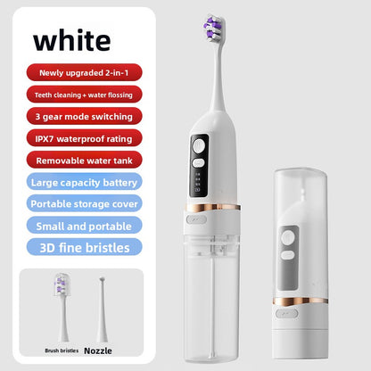 2-in-1 Ultrasonic Toothbrush Irrigator