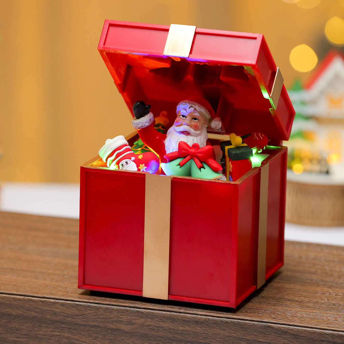 Light Up Christmas Music Box