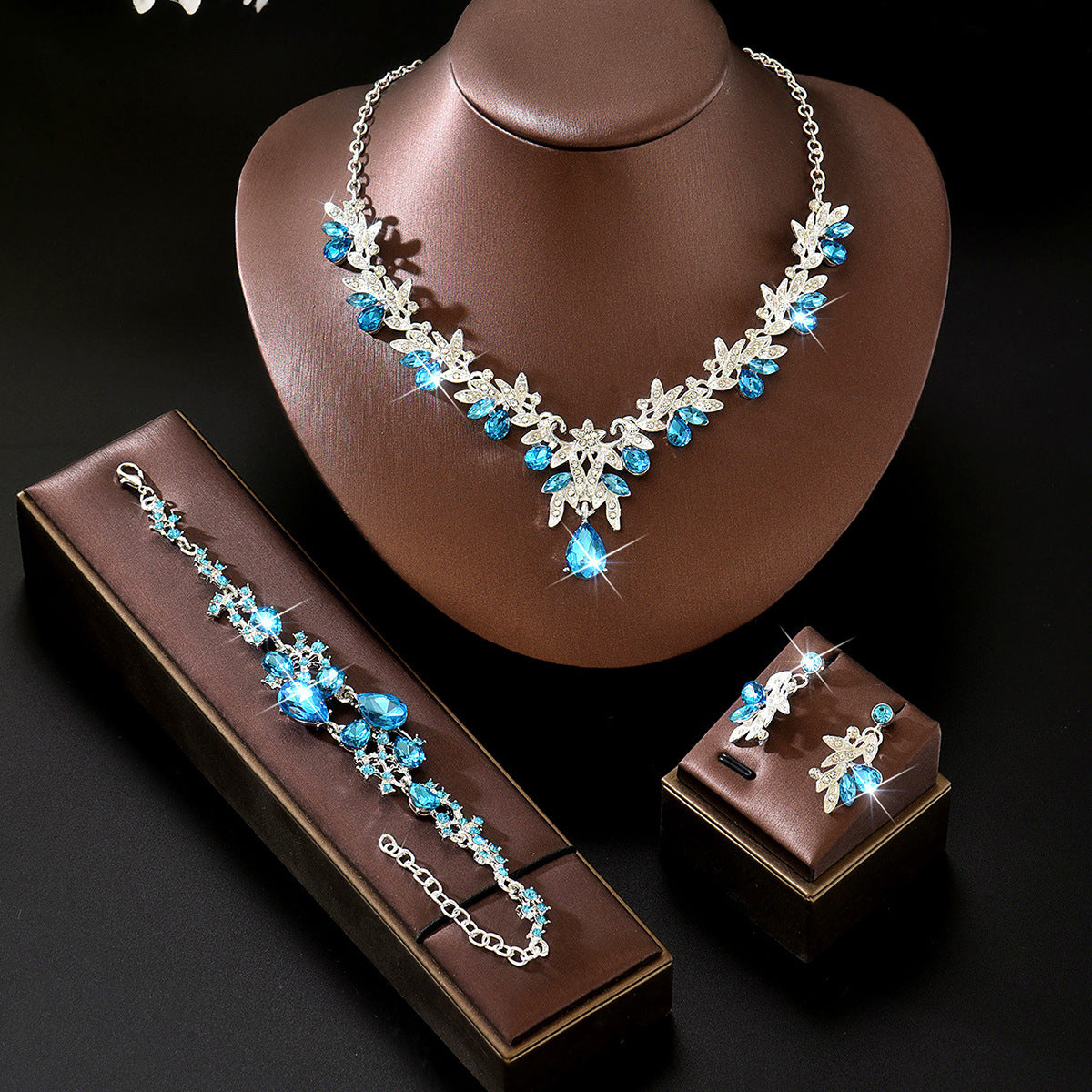 Luxury Blue Jewelry Set