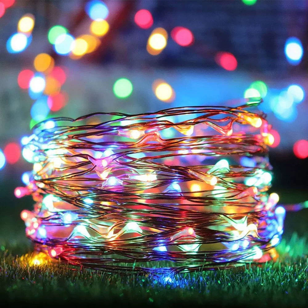 Solar Copper Wire String Lights