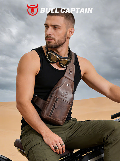 Leather Crossbody Chest Bag